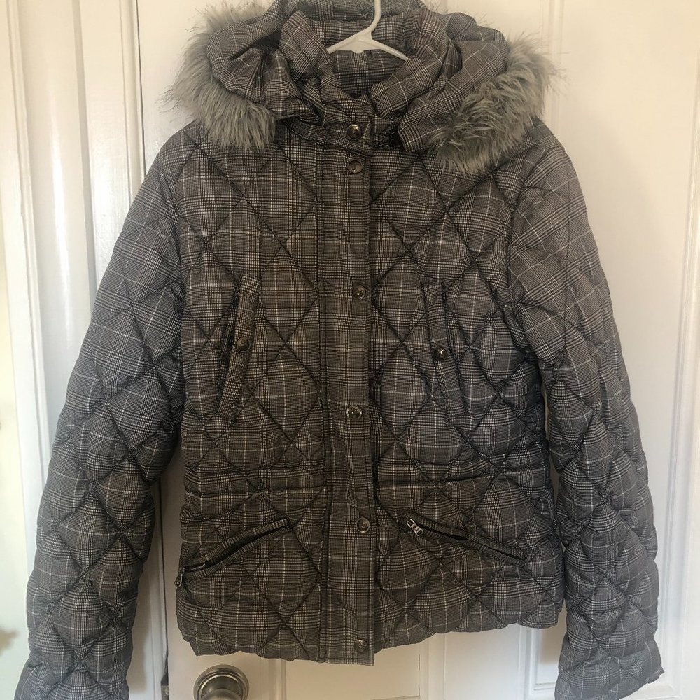 Guess Gray Patterned Winter Jacket - image 3